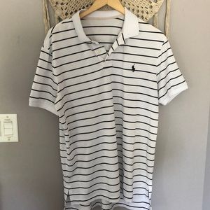 Striped Men’s Polo Ralph Lauren Large Golf Shirt